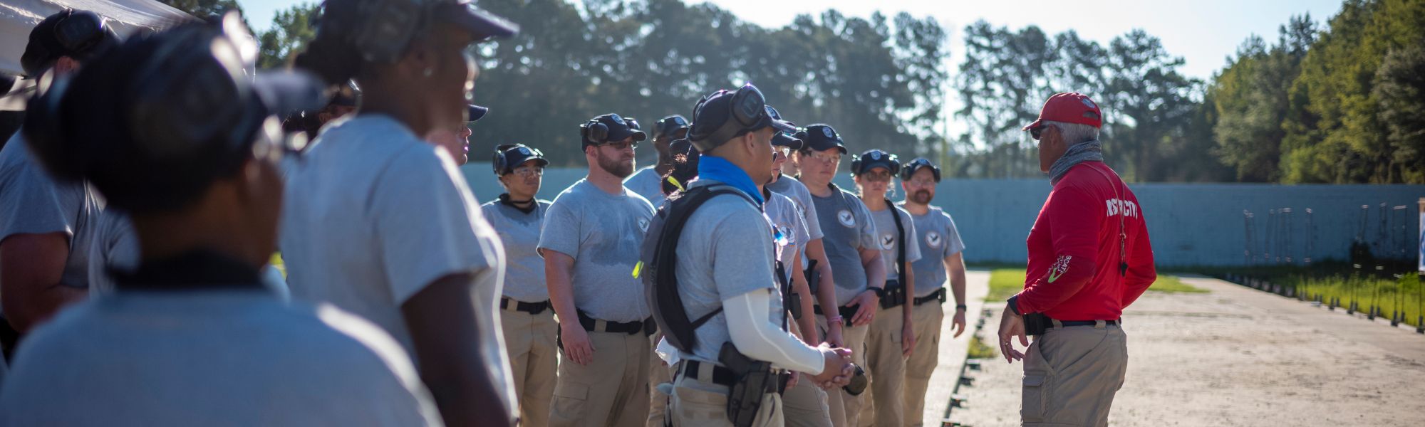Students at FPSI firing range.